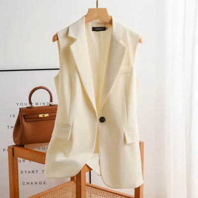 Wendy | Blazer Donna Senza Maniche Elegante e Versatile-1