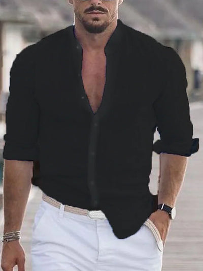 Lino Elegante | Camicia Lino Uomo Elegante per Uomini-6