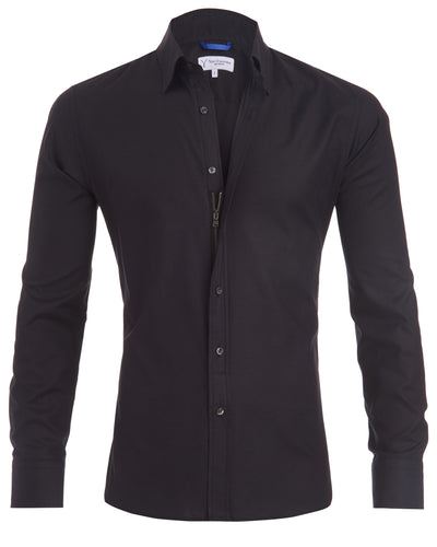 Arjan Camicia da Uomo - Slim Fit con Zip Nascosta, Elegante e Sportiva-5