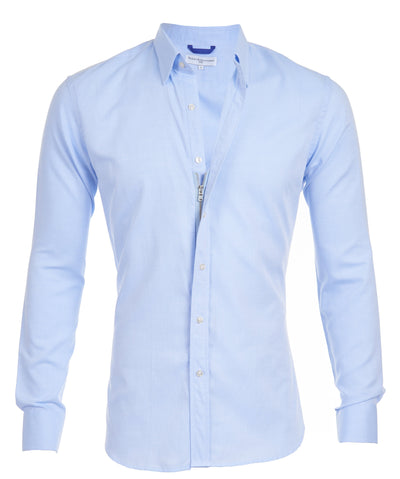 Arjan Camicia da Uomo - Slim Fit con Zip Nascosta, Elegante e Sportiva-1