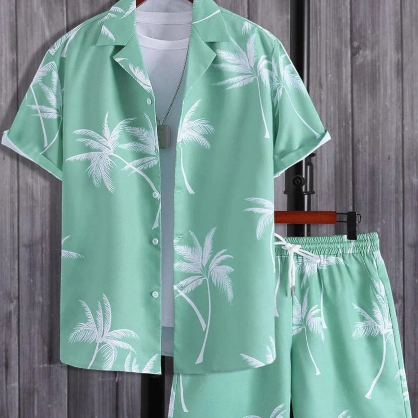 Jorden | Set Estivo a 2 Parti con Camicia Tropicale e Pantaloncini Coordinati 5