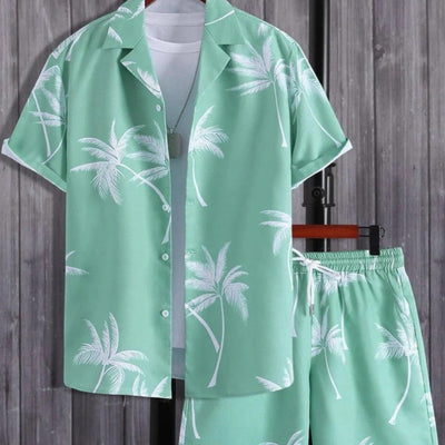 Jorden | Set Estivo a 2 Parti con Camicia Tropicale e Pantaloncini Coordinati 5