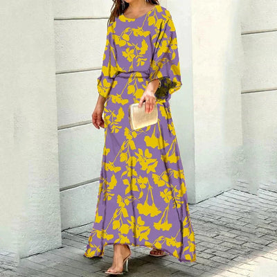 Claudia | Confortevole maxi abito stampato