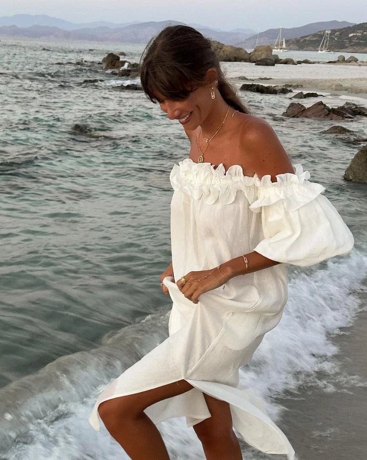 Camille | Vestito Lungo Elegante Off-Spalle Maxi Dress 2
