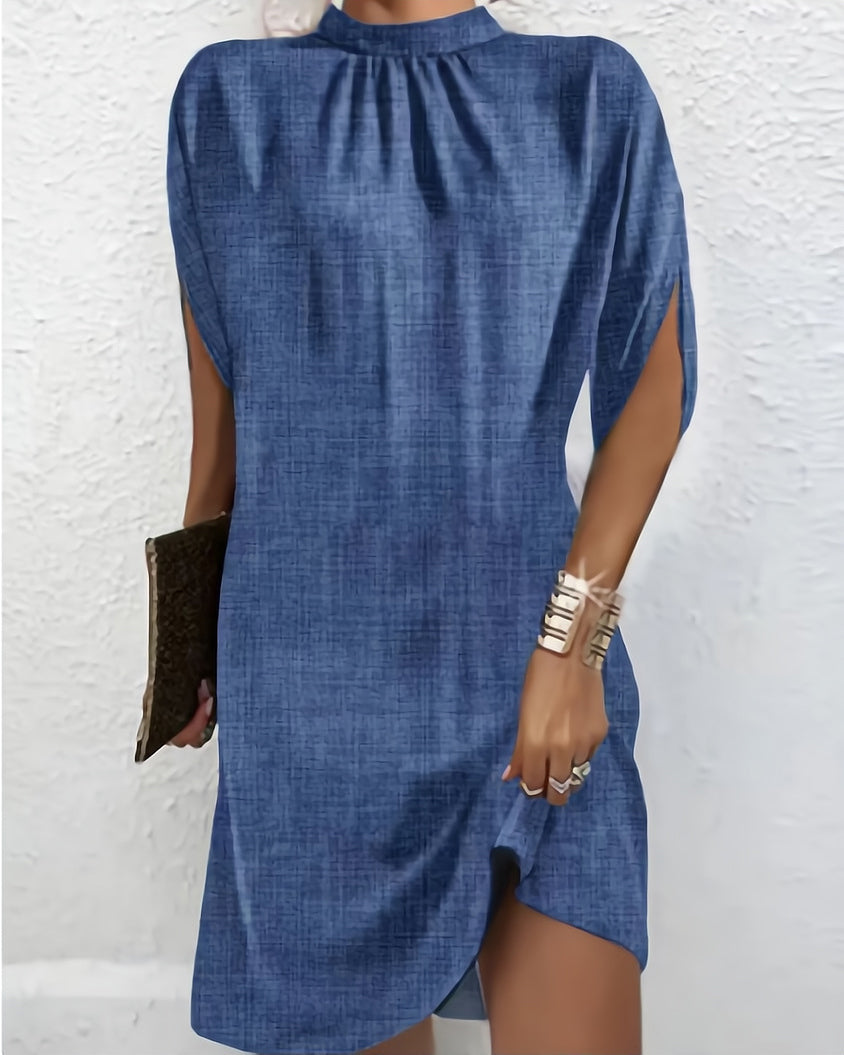 Hacinta | Abito Donna a Manica a Pipistrello - Tessuto Leggero, Elegante e Versatile-2