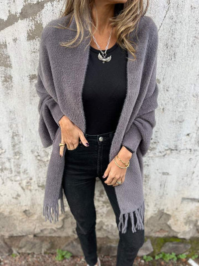Annina | Cappotto a maniche lunghe con sciarpa
