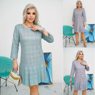 Tara | Abito Elegante a Scacchi per Cerimonia Donna 3