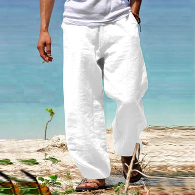Milano | Pantaloni di Lino Casual Uomo - Abbigliamento Classico-5
