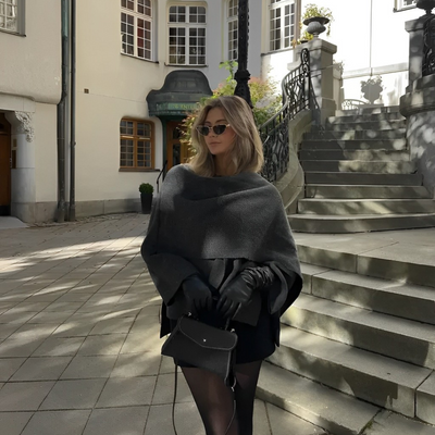 Aurelia | Cappotto a mantella virale