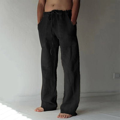 Variant image for Pantaloni Uomo - Lino Casual Estivi-25
