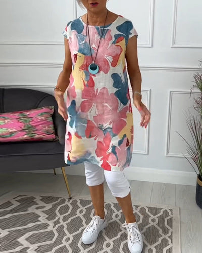 Lainey | Top lungo floreale casual