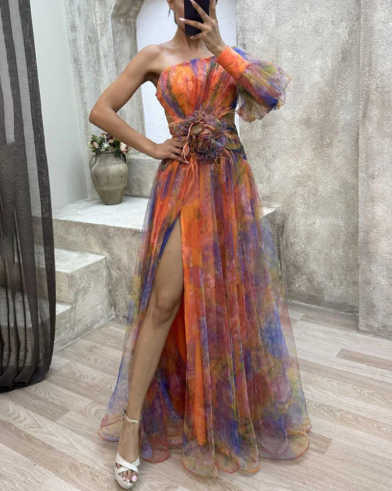 Lola Abito Cerimonia Donna - Tessuto di Alta Qualità, Design Off-Shoulder-5