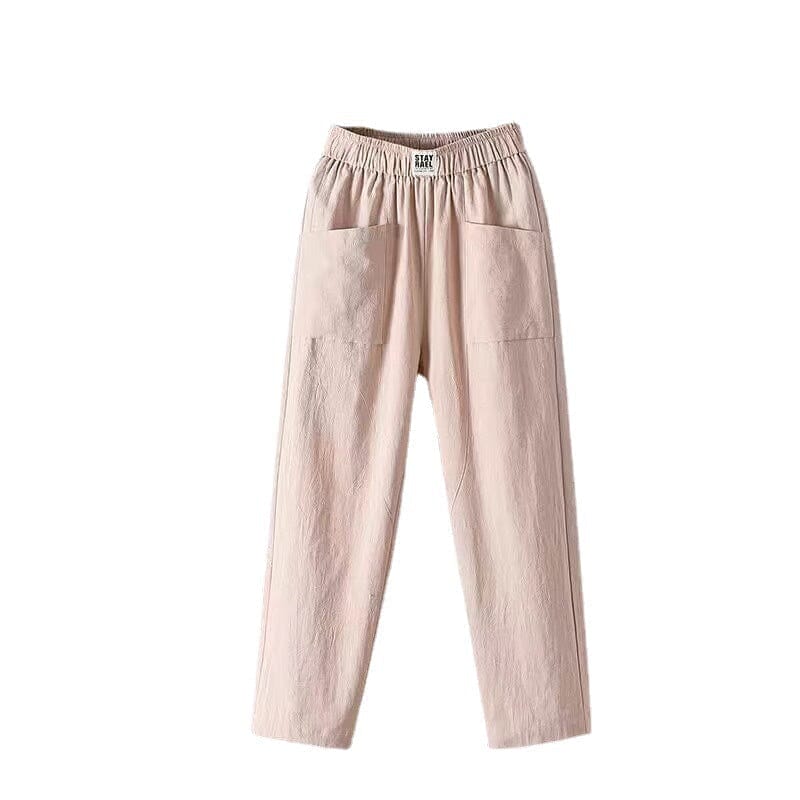 Emma | Pantaloni Lino Uomo Eleganti con Vita Alta e Tasche Laterali-5