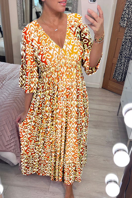 Zelmira | Maxi abito con scollo a V