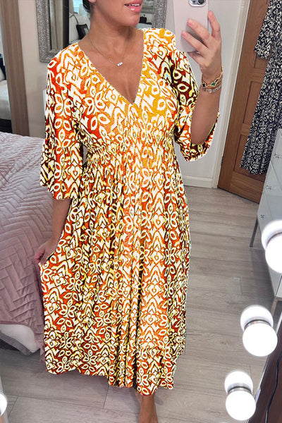 Zelmira | Maxi abito con scollo a V