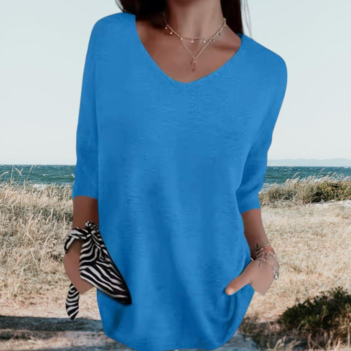 Variant image for Gerda Top Estivo Donna – Leggero e Traspirante, Scollo a V-36