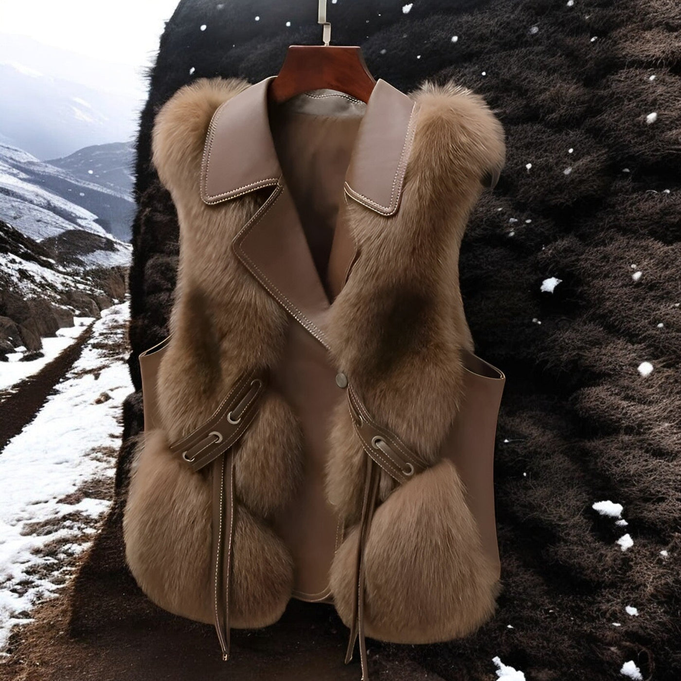 Freja | Gilet in pelliccia artica