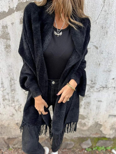 Annina | Cappotto a maniche lunghe con sciarpa
