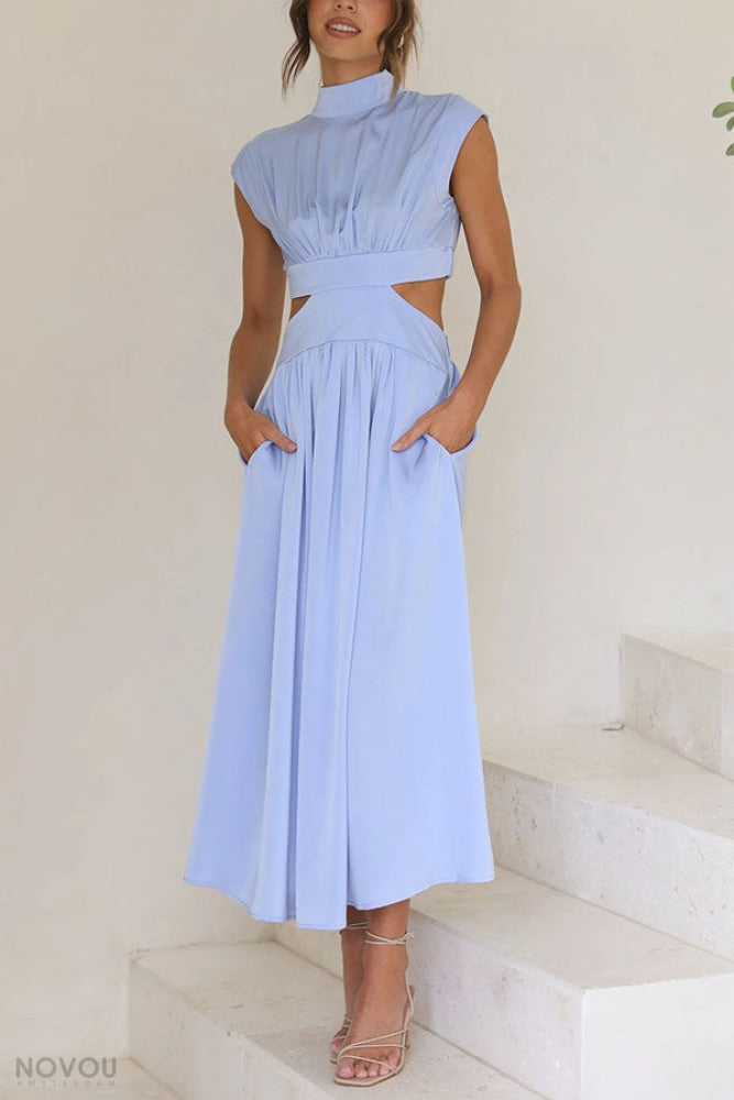 Variant image for Lorna Abito Midi Elegante - Tessuto Elastico, Comfortevole e Versatile-9