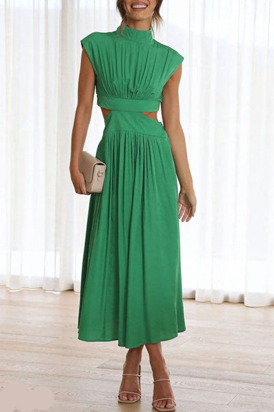 Lorna Abito Midi Elegante - Tessuto Elastico, Comfortevole e Versatile-5