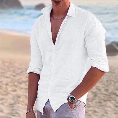 Variant image for Zander Camicia da Uomo - Lino e Cotone, Casual Estivo-7