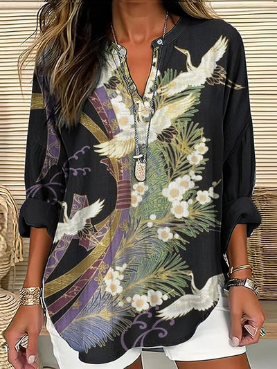 Orielle | Camicetta Elegante Donna con Stampa Floreale 2