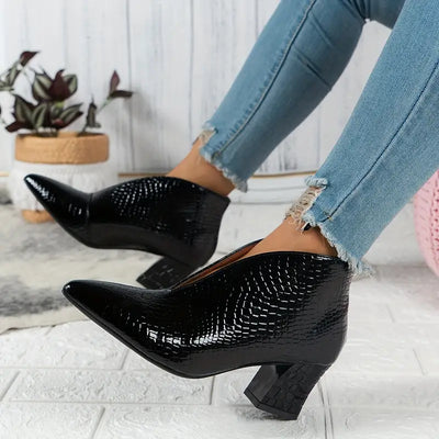 Eleganti Stivali | Stivale Alla Caviglia Slip-On per Donne 2
