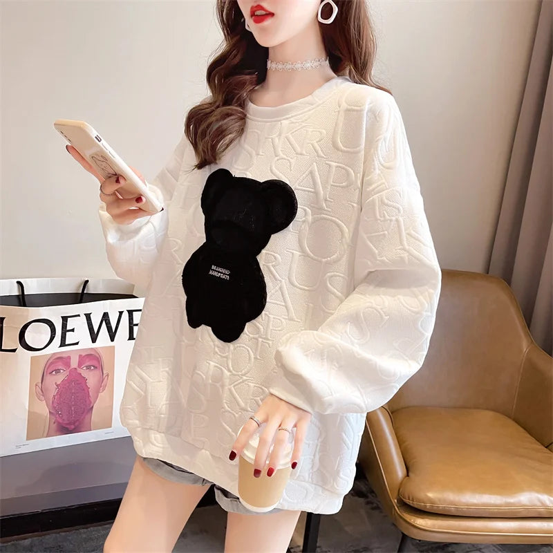 Gabriella | Loose sweater with Mickey Mouse print