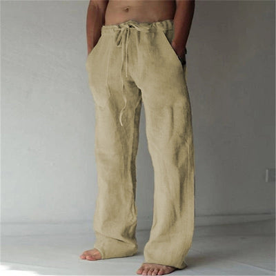 Variant image for Pantaloni Uomo - Lino Casual Estivi-17