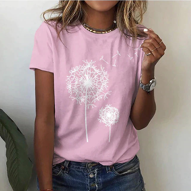 Mira | Maglietta Donna Bianco con Scollo Rotondo e Maniche Corte 3