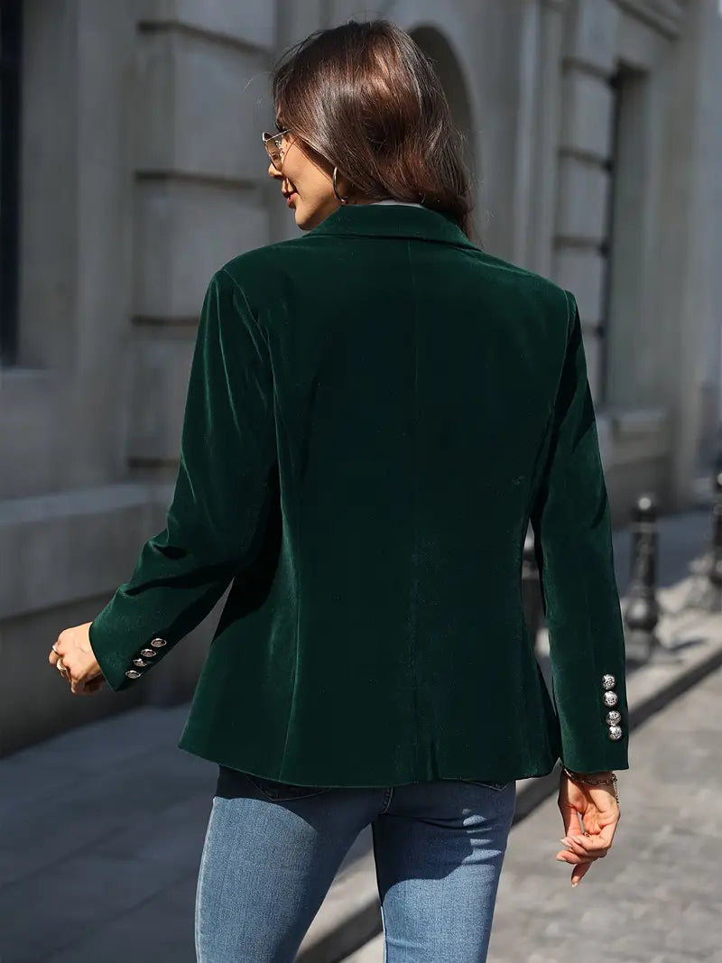 Devika Blazer Femminile – Velluto Morbido e Lussuoso, Vestibilità Su Misura-2