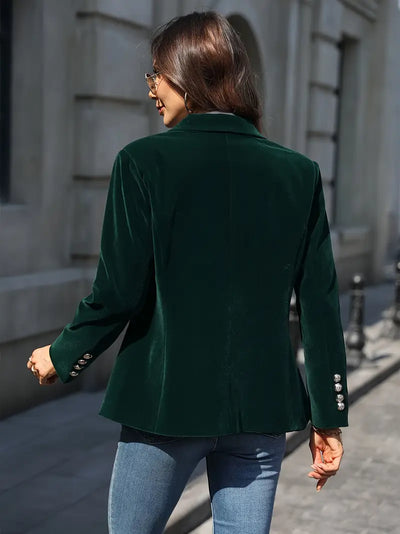 Devika Blazer Femminile – Velluto Morbido e Lussuoso, Vestibilità Su Misura-2