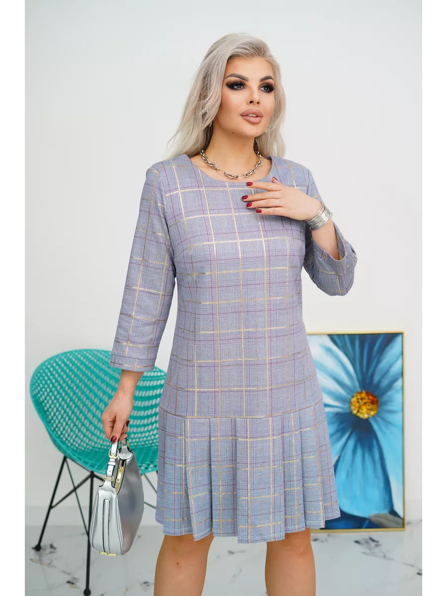 Tara | Abito Elegante a Scacchi per Cerimonia Donna 1