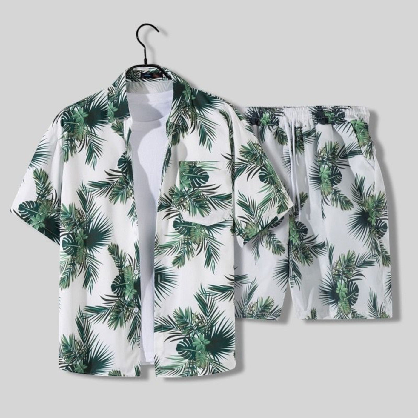 Variant image for Jorden | Set Estivo a 2 Parti con Camicia Tropicale e Pantaloncini Coordinati-73