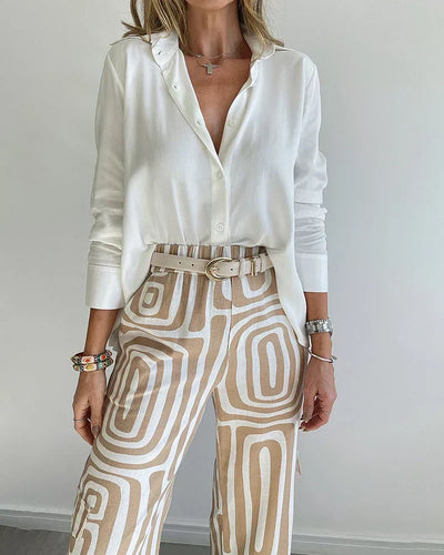 Olivia | Set Elegante in Due Parti con Camicetta e Pantaloni 4
