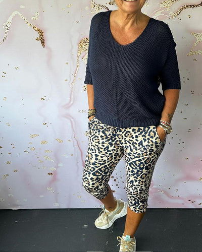 Elena | Pantaloni a pedale leopardati