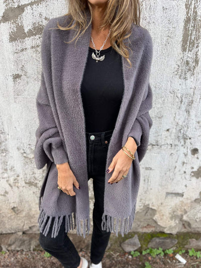 Annina | Cappotto a maniche lunghe con sciarpa