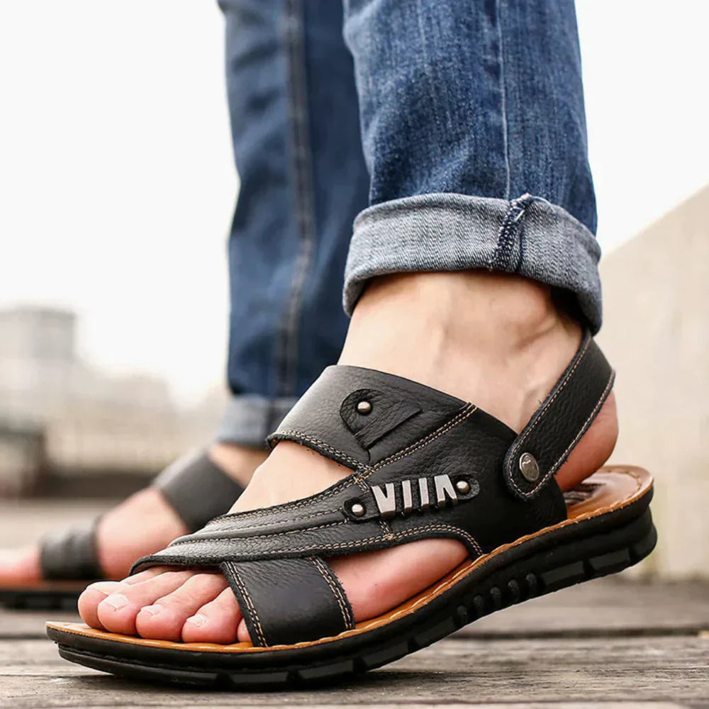 Koen | Sandali Uomo Pelle Estivi Vintage-1