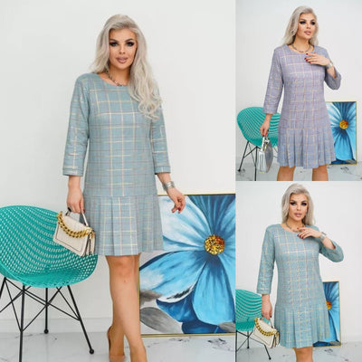 Tara | Abito Elegante a Scacchi per Cerimonia Donna 4