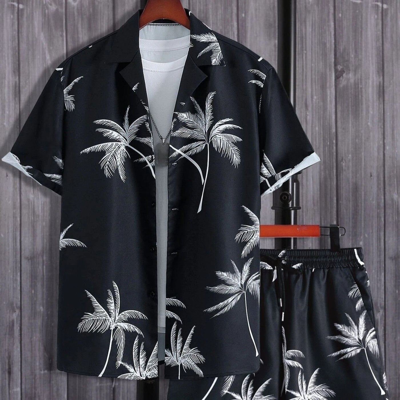 Jorden | Set Estivo a 2 Parti con Camicia Tropicale e Pantaloncini Coordinati 2
