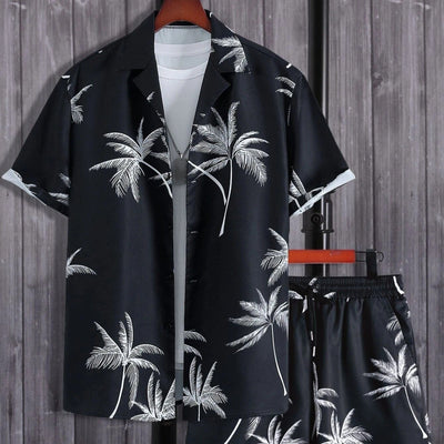 Jorden | Set Estivo a 2 Parti con Camicia Tropicale e Pantaloncini Coordinati 2