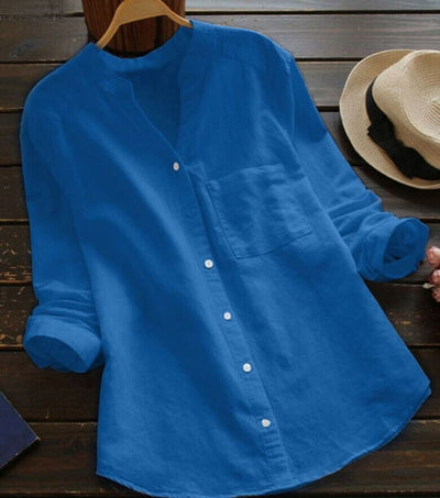 Sofia | camicia ampia in lino-cotone