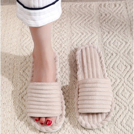 Federico | Open pantoffels met strepen