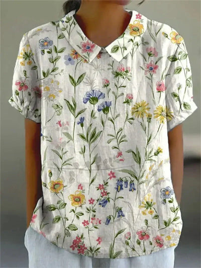 Variant image for Sumper | Top Estivo Floreale con Maniche Corte-61