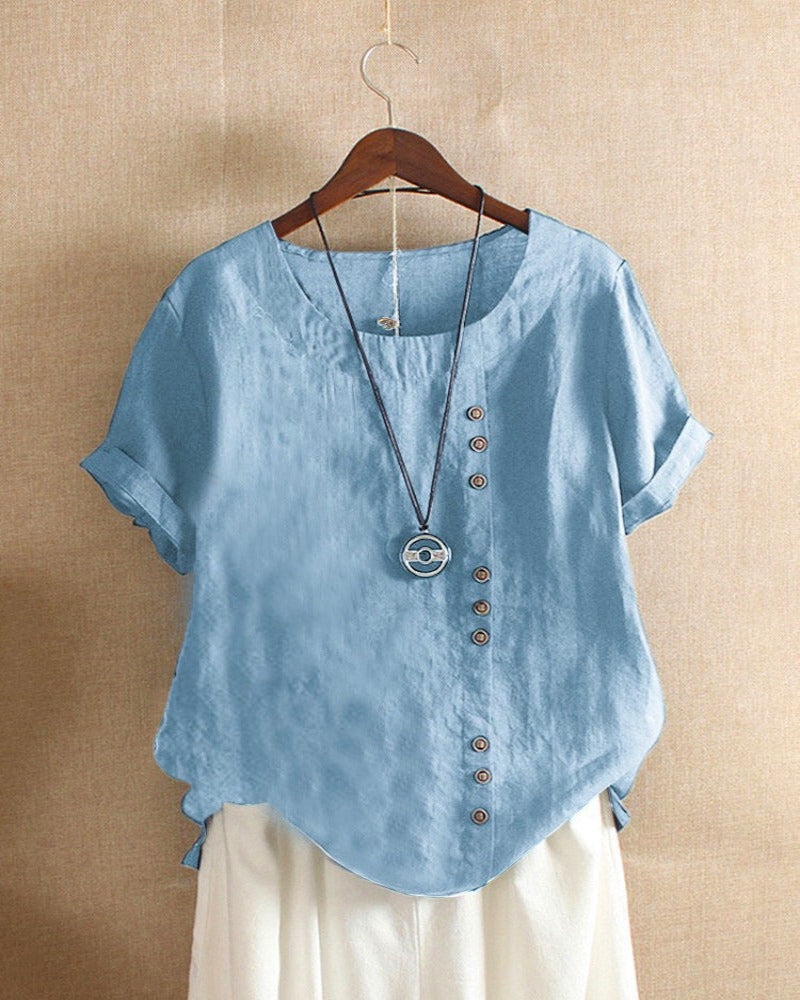 Variant image for Camicetta Kelly Elegante Donna - Maniche Corte, Design Colorato e Comfort-33