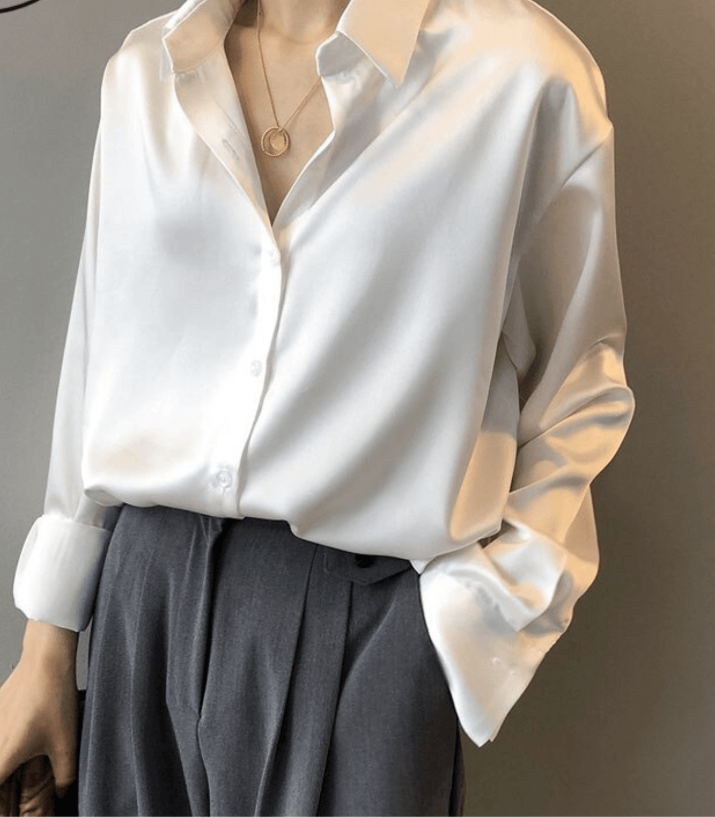 Anna | Camicia di seta con bottoni