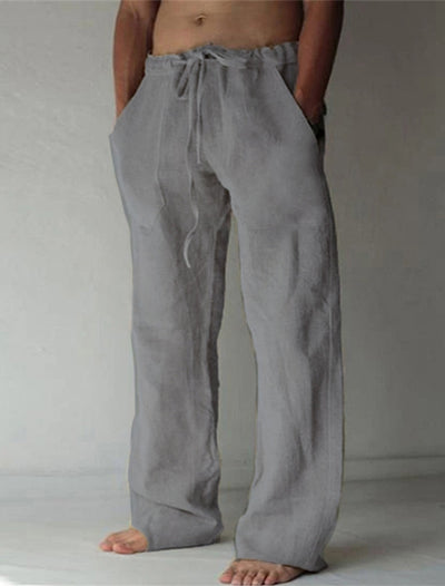 Variant image for Pantaloni Uomo - Lino Casual Estivi-57