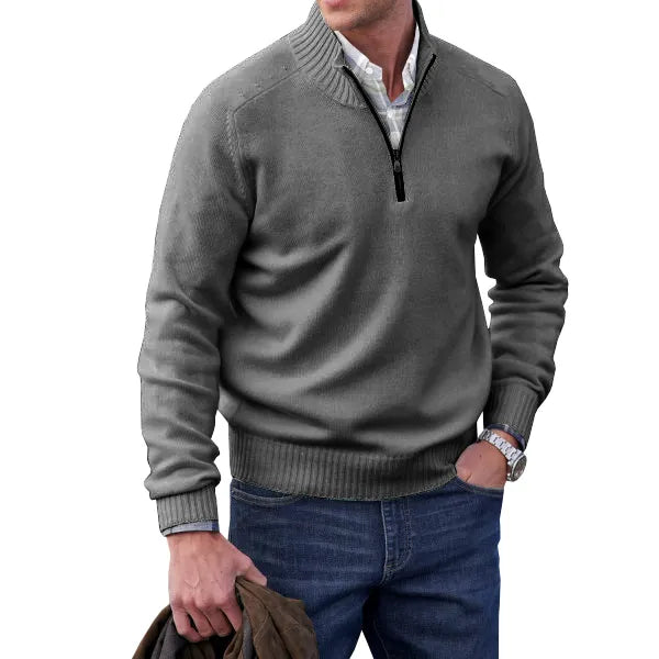 Silvano | Maglione con cerniera in cashmere