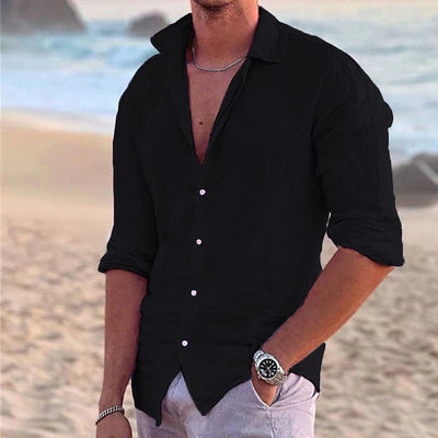 Variant image for Zander Camicia da Uomo - Lino e Cotone, Casual Estivo-29
