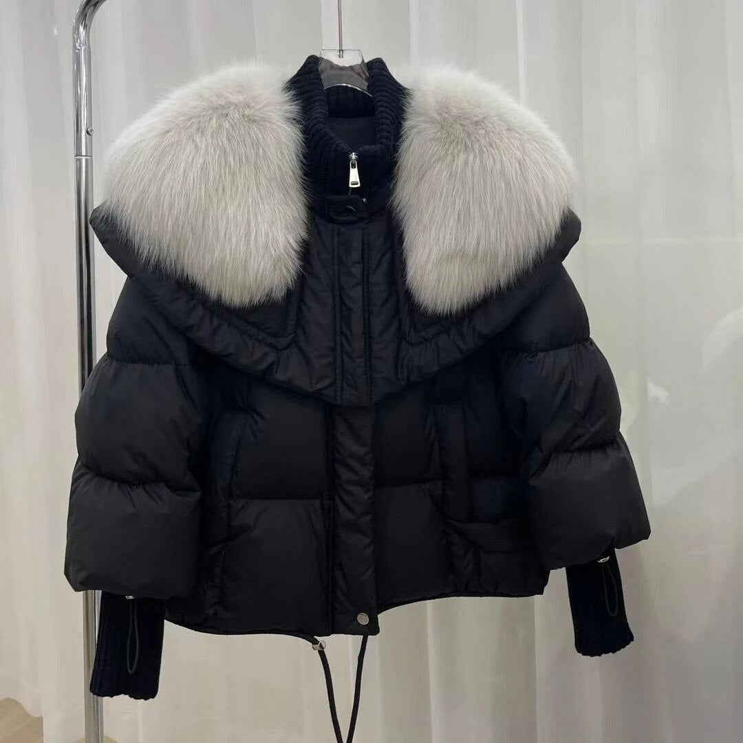 Lucia | Parka in piuma con collo in pelliccia